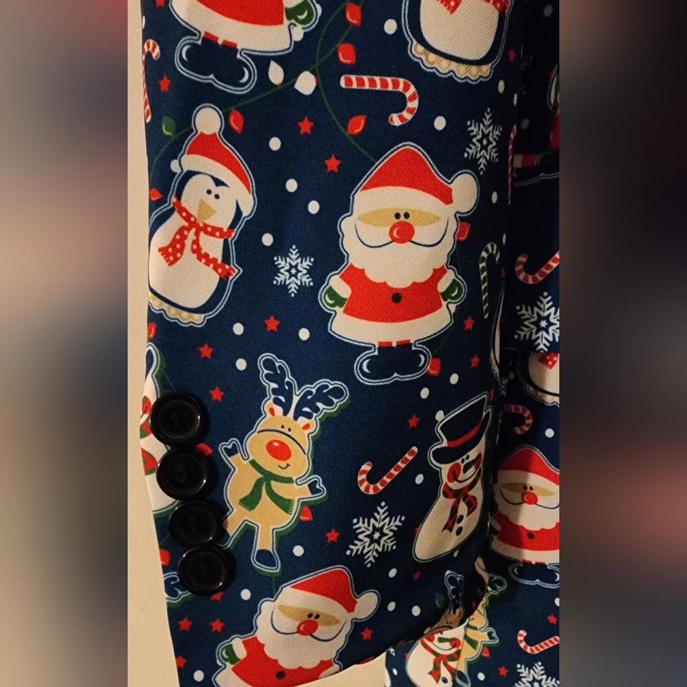 'YOU LOOK UGLY TODAY' Men's Funny Christmas Costume Tuxedo Suit - Size XS - Picture 15 of 16